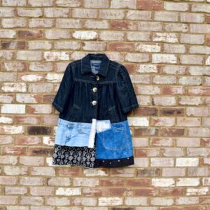 Up-cycled Denim Art Jacket